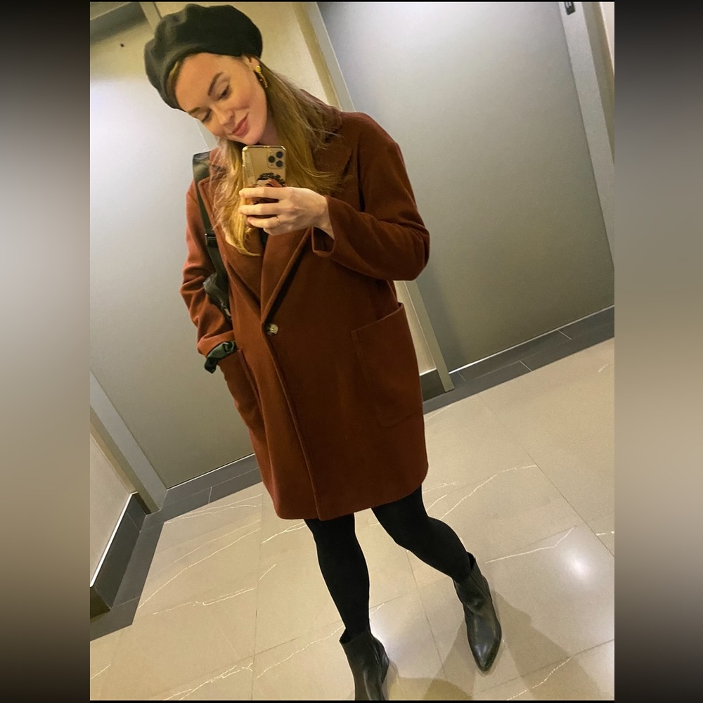 Women's Burgundy Coat